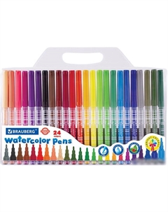 Фломастеры Premium Корпус с печатью 151944 (24 шт) Brauberg