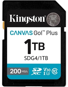 Карта памяти Canvas Go! Plus SDXC 1TB SDG4/1TB Kingston