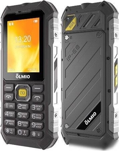 Кнопочный телефон Olmio X07 (черный/желтый)