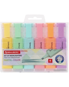 Набор маркеров Original pastel 151698 (6 шт.) Brauberg