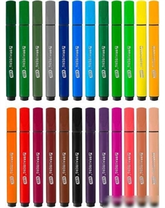 Фломастеры Kids. Ультрасмываемые 152192 (24 цв) Brauberg