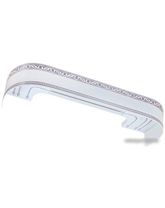 Карниз для штор Монарх 48070365 (3.6 м, белый глянец/хром) Legrand