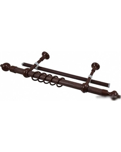 Карниз для штор Кантри + У-шина 48065564 (2.6 м, орех) Legrand