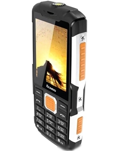 Кнопочный телефон Olmio X14 (черный/оранжевый)