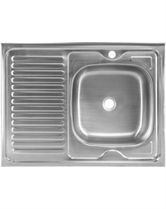Кухонная мойка 8060S-R (без сифона) Saniteco