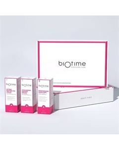 Омолаживающий антивозрастной набор уходовой косметики для лица Biotime for home care