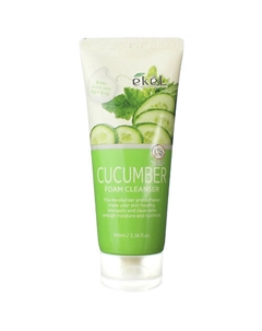 Пенка для умывания с Огурцом Увлажняющая Foam Cleanser Cucumber 100 Ekel