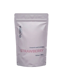 Сахарный скраб клубника для тела 200 Elseda