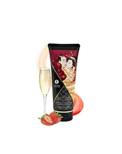 Массажный крем для тела Необыкновенные поцелуи Шампанское и клубника 200 Shunga