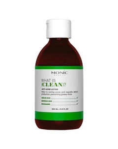 MONIC BEAUTY Лосьон для лица анти-акне Monic Beauty серии What is clean? 250 Monik beauty