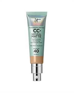 CC+ крем с матовым финишем и SPF40 Your Skin But Better Natural Matte It cosmetics