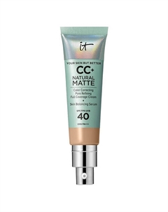 CC+ крем с матовым финишем и SPF40 Your Skin But Better Natural Matte It cosmetics