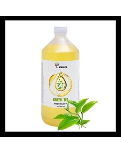 Массажное масло для тела «Зелёный чай», натуральное 1000 Verana by hands of nature