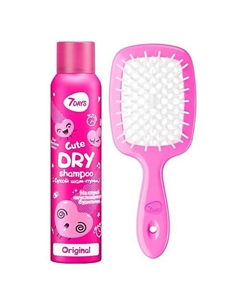 Сухой шампунь и расческа, набор для волос CUTE 200 7days