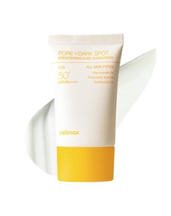 Солнцезащитный крем для сияния кожи Pore+Dark Spot Brightening Care Sunscreen SPF 50 50 Celimax