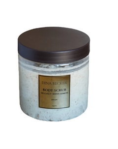 Дренажный соляной скраб для тела Sea Salt + Shiny Lemon 500 Dina becker