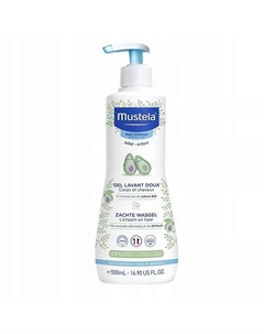 Детский шампунь и гель для купания Bebe Gentle Cleansing Gel 500 Mustela