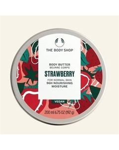 Увлажняющий баттер для тела Strawberry для нормальной кожи 200 The body shop