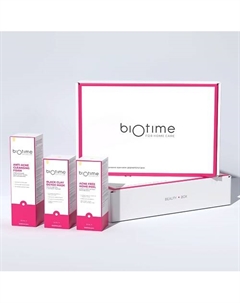 Очищающий и матирующий набор уходовой косметики для лица Biotime for home care