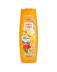 Гель для душа на фруктовой воде Питание&Нежность, Ананас-Манго-Имбирь SPICY FRUIT 515 Витэкс