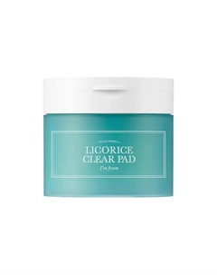 Успокаивающие тонер-пэды с 87% экстракта солодки Licorice Clear Pad 60 I'm from