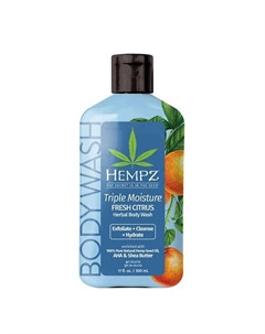 Гель для душа Тройное увлажнение Triple Moisture Fresh Citrus Herbal Body Wash 500 Hempz