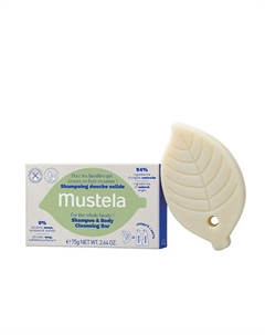 Твердый шампунь и средство для купания Shampoo & Body Cleansing Bar, для всей семьи 75 Mustela
