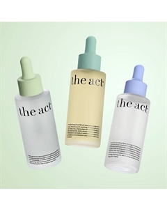 Набор сывороток увлажнение + очищение + масло для лица 3 The act