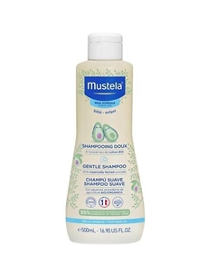 Нежный детский шампунь с экстрактом авокадо Bebe Gentle Shampoo 500 Mustela
