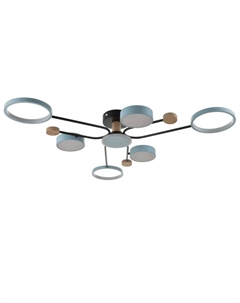 Люстра с ПДУ 2298/7BL LED 156 Вт 3000-6000К синий 105×99×15 см Bayerlux