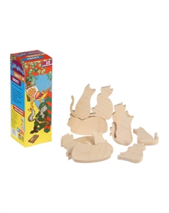 Настольная игра «Балансир. Кошкин дом», 12 элементов, МИКС Задира плюс