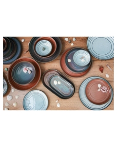 Салатник Garland, 500 мл, d=16 см, фарфор, синий, коричневый Magistro