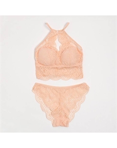 Комплект женский (топ, трусы), розовый, размер 42-44 Collorista