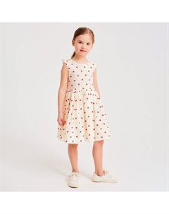 Платье для девочки : Cotton Collection, бежевое, рост 122 см Minaku