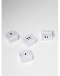 Таблетница - органайзер на месяц, 21.3×17.5×2.7 см, 30 секций, цвет прозрачный Onlitop