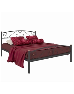 Кровать двуспальная «Вероника плюс», 1600×2000 мм, металл, цвет чёрный Милсон