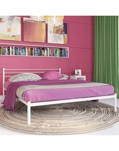 Кровать двуспальная «Милана», 1800×2000 мм, металл, цвет белый Милсон