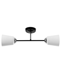 Люстра «Луч» 2×15 Вт Е27 МОДЕЛЬ: BR=00244 черный/белый Bayerlux