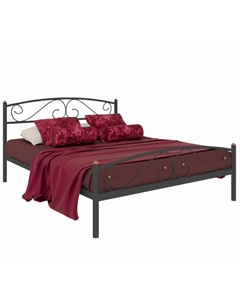 Кровать двуспальная «Вероника плюс», 1600×1900 мм, металл, цвет чёрный Милсон