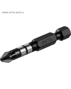 Биты Impact Pro 26193-2-50-S10, Е 1/4", 50 мм, PZ2, 10 шт., Pozidriv, кейс Kraftool