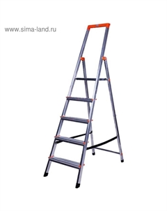 Стремянка MONTO SOLIDY, оградительная дуга, рабочая высота 3.05 м, 5 ступеней Krause