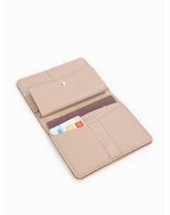 Обложка 3в1: для банковских карт, купюр, документов, бежевая Bagsland