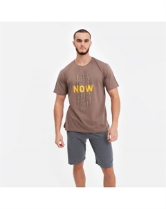 Футболка мужская с принтом, цвет светло-коричневый, размер 48 Ohana market