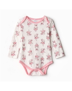 Боди детский, цвет белый/зайчики, рост 80 см Bonito