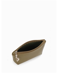 Косметичка простая на молнии, оливковая Bagsland