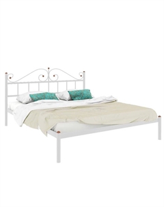 Кровать двуспальная «Диана», 1400×2000 мм, металл, цвет белый Милсон