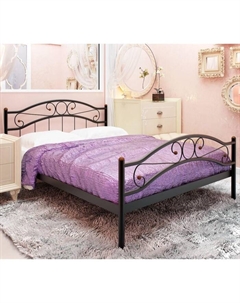 Кровать односпальная «Надежда Плюс», 1200×2000 мм, металл, цвет коричневый Милсон