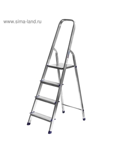 Стремянка «» 38801-4, алюминиевая, 82 см, 4 ступени Сибин