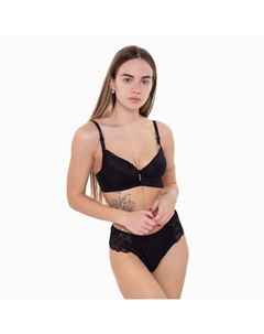 Бюстгальтер женский, цвет чёрный, размер 75В Вайт коттон