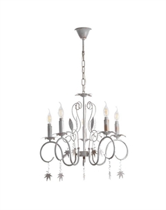 Люстра «Беатрис» 5xE14 40 Вт белый с золотой патиной 56.5×56.5×48.5-105 см Bayerlux